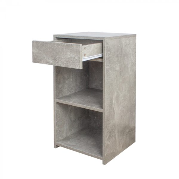 Nachttisch - Flurschrank - 65 cm hoch - graue Betonfarbe - VDD World