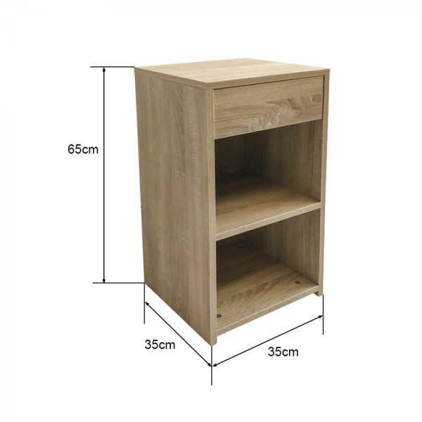 Nachttisch - Flurschrank - 65 cm hoch - hellbraun - VDD World