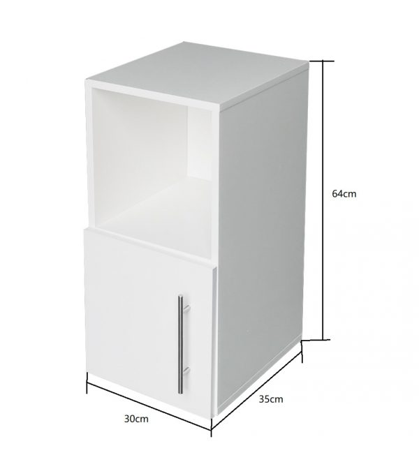 Nachttisch - Flurschrank - 64 cm hoch - weiß - VDD World