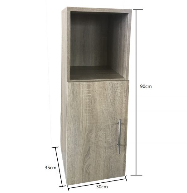 Flurschrank - Nachttisch - 90 cm hoch - hellbraun - VDD World