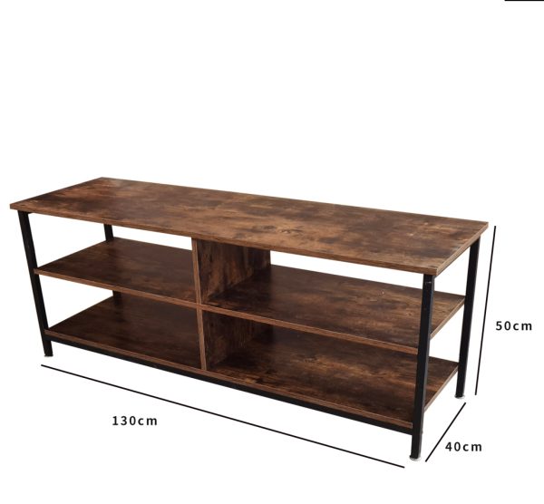 TV-Schrank Sideboard Tough - Industrial Vintage - 130 cm breit - braun - VDD World