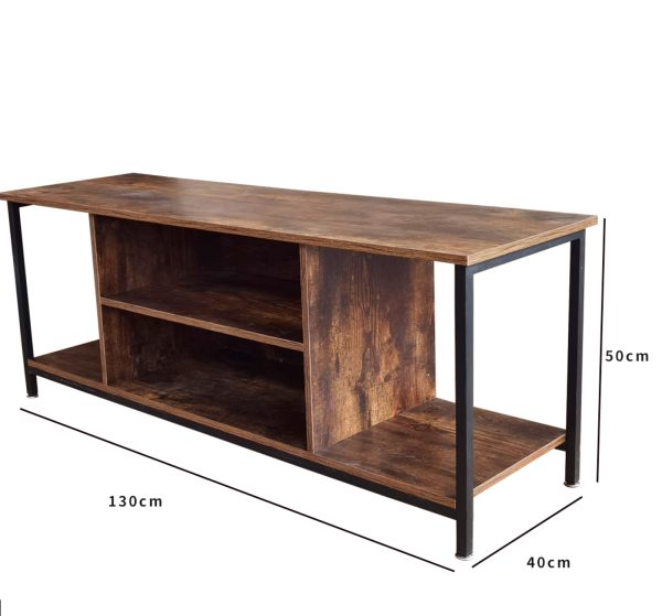 TV-Möbel Tough - Sideboard Schrank Industrial Vintage - 130 cm breit - braun - VDD World