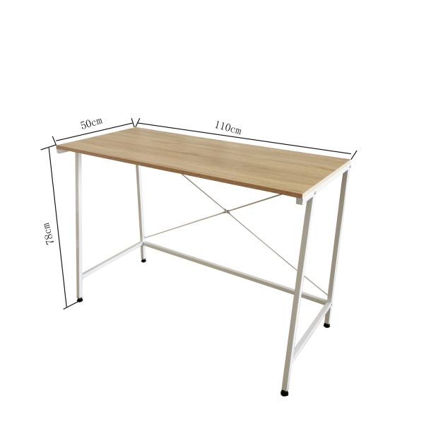 Industrieschreibtisch WHITE BLANK Platte 110 cm x 50 cm x 75 cm - VDD World