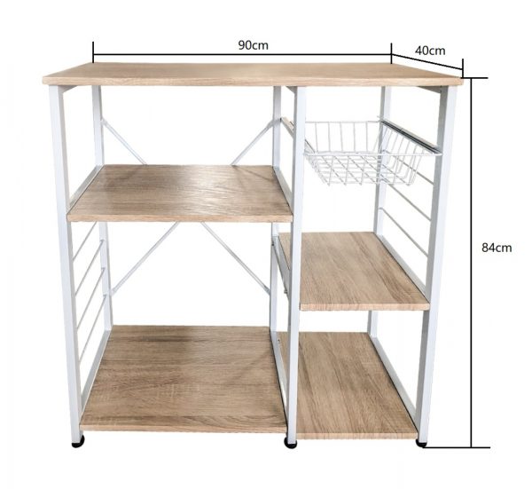 Küchenschranktisch Tough - Küchenmöbel - Beistelltisch - Industriedesign - 90 cm breit - VDD World