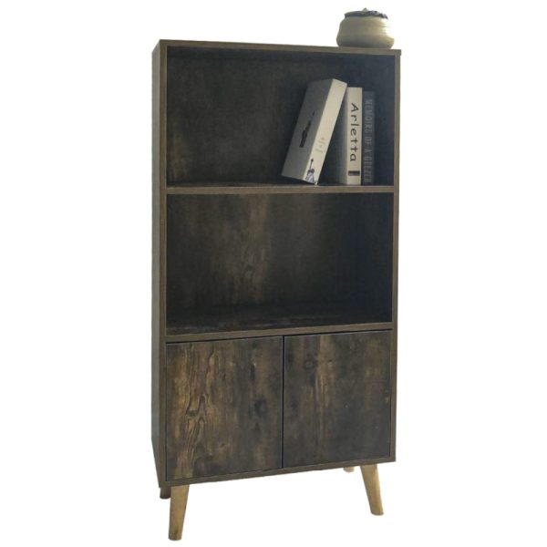 Bücherregal-Wandschrank Robustes industrielles Vintage-Design 120 cm hoch - VDD World