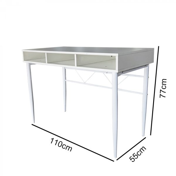 Bureau Stoer - Beistelltisch Flur oder Flur - industrieller moderner Stil - weiß - VDD World