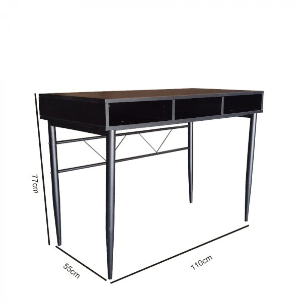 Schreibtisch ''Stoer'' - Beistelltisch Halle oder Flur - Industrieller Moderner Stil - Schwarz - VDD World