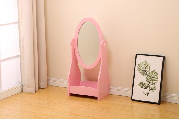 Schminkspiegel Schminkspiegel Prinzessin Mädchen Kinderzimmer Rosa - VDD World