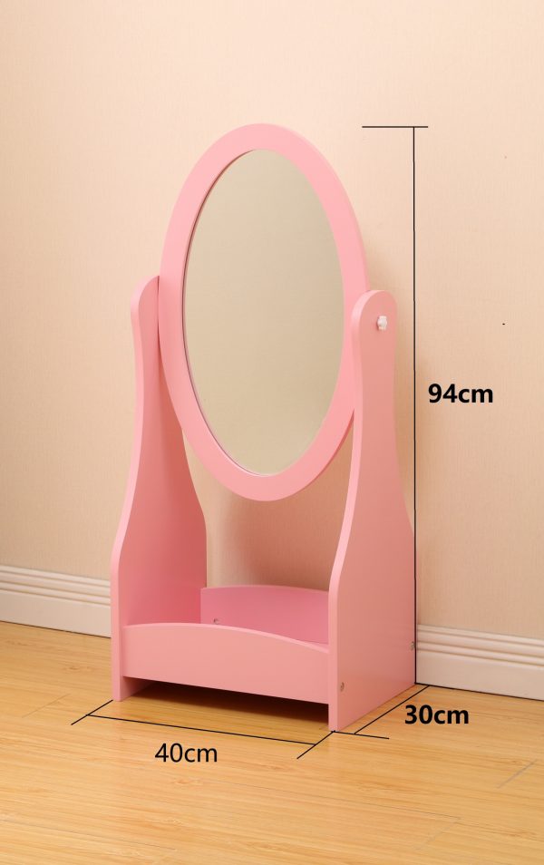 Schminkspiegel Schminkspiegel Prinzessin Mädchen Kinderzimmer Rosa - VDD World