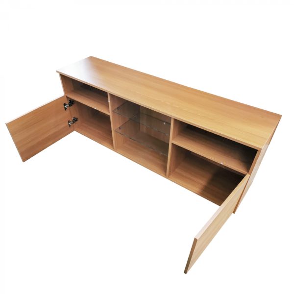 TV-Schrank Sideboard - Medienmöbel - mit Beleuchtung - 145 cm breit - braun - VDD World