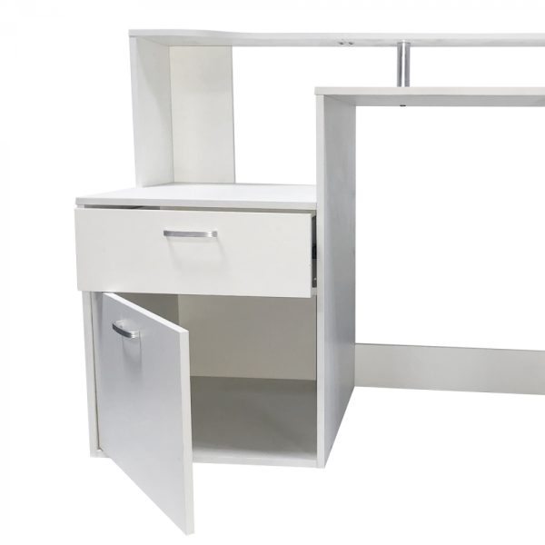 Schreibtischtheke - Computertisch - Computertisch - 140 cm breit - Kommode und viel Stauraum - VDD World