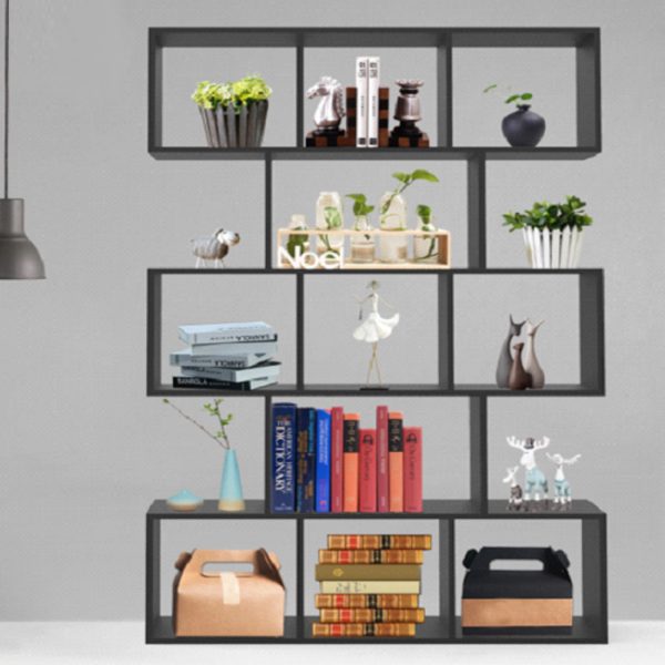 Regal Bücherregal offenes Design - Raumteiler - schwarz - VDD World