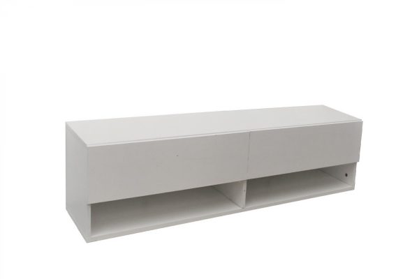 Hängender schwimmender TV-Schrank Wander - Fernseh-Sideboard - 100 cm breit - weiß - VDD World