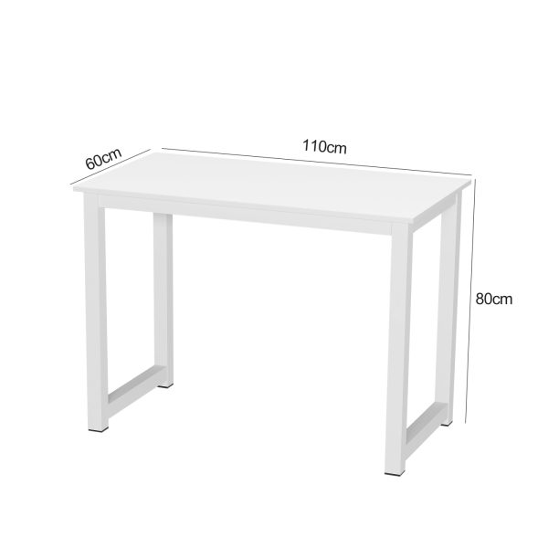 Schreibtischtisch - Küchentisch - 110 cm breit - weiß - VDD World