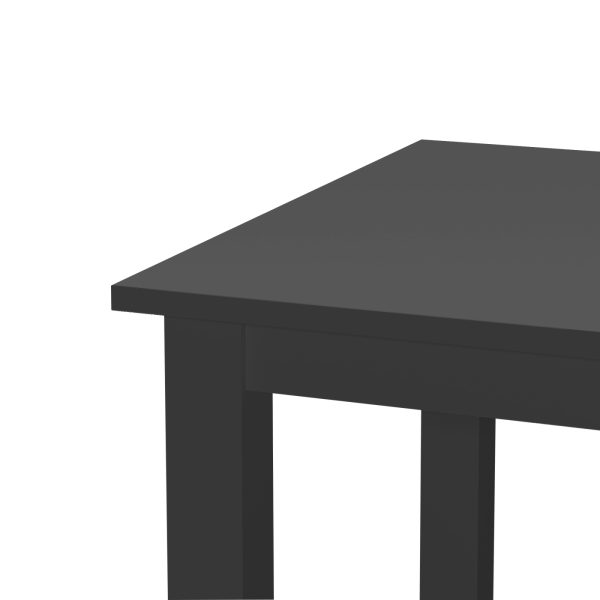 Schreibtischtisch - Küchentisch - 110 cm breit - schwarz - VDD World
