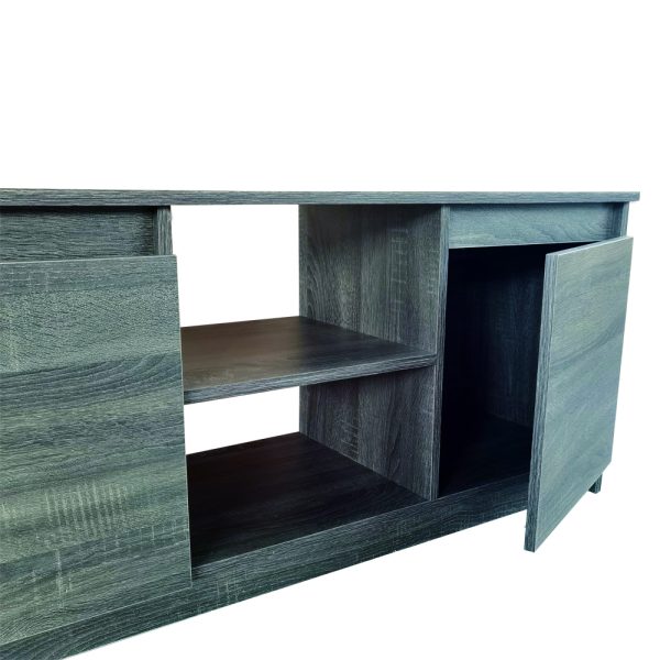 TV-Schrank Sideboard - TV-Schrank - 120 cm - Braungrau - VDD World