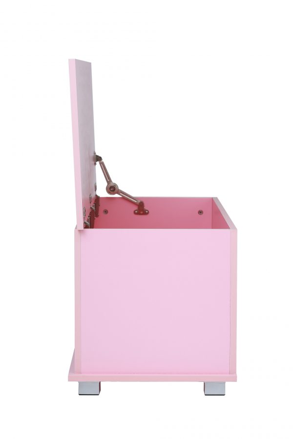 VDD Aufbewahrungsbox - Spielzeugtruhe - Deckentruhe - 100 cm breit - rosa - VDD World