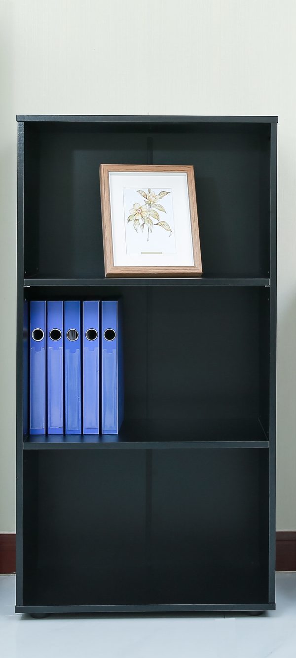 Bücherregal Aktenschrank - offener Wandschrank schwarz - VDD World