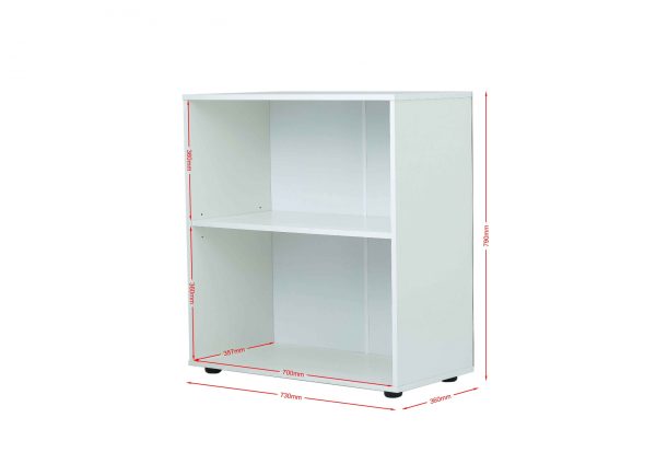 Aktenschrank - Bücherregal - Lagerschrank Wandschrank multifunktional - 79 cm hoch - VDD World