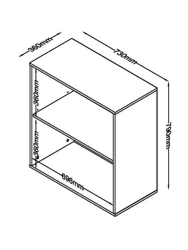 Aktenschrank - Bücherregal - Aufbewahrungsschrank Wandschrank multifunktional - VDD World