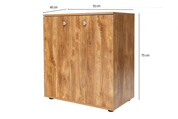 Aktenschrank Vandol mini weiß 74 cm hoch - VDD World