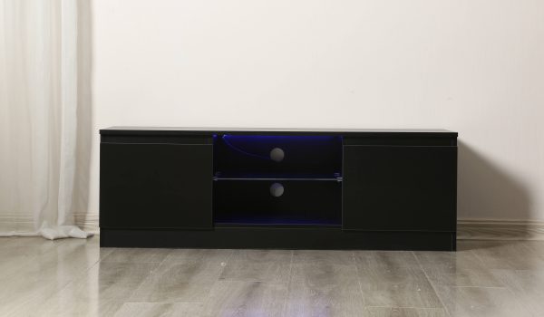 TV-Schrank Sideboard - TV-Schrank - 120 cm breit - schwarz - VDD World