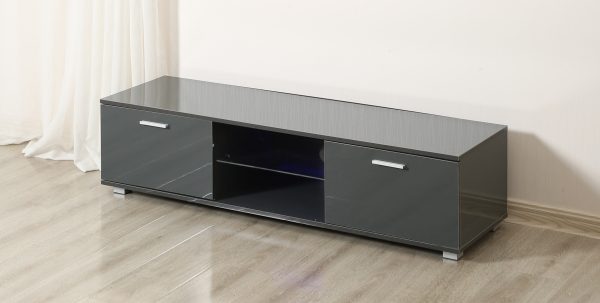 TV-Schrank TV-Schrank Tenus inkl. LED Korpus weiß Front weiß hochglanz - VDD World