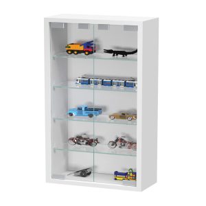 VDD Standvitrine Hängevitrine - Fachböden 50 cm breit x 4 cm tief - Schiebetüren - VDD World