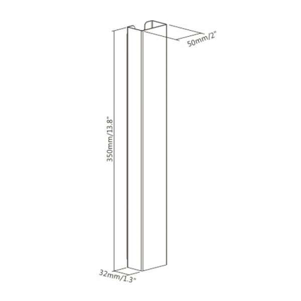 Kabelablage Schreibtisch magnetisch - Kabel Organizer Schreibtisch - schwarz - VDD World