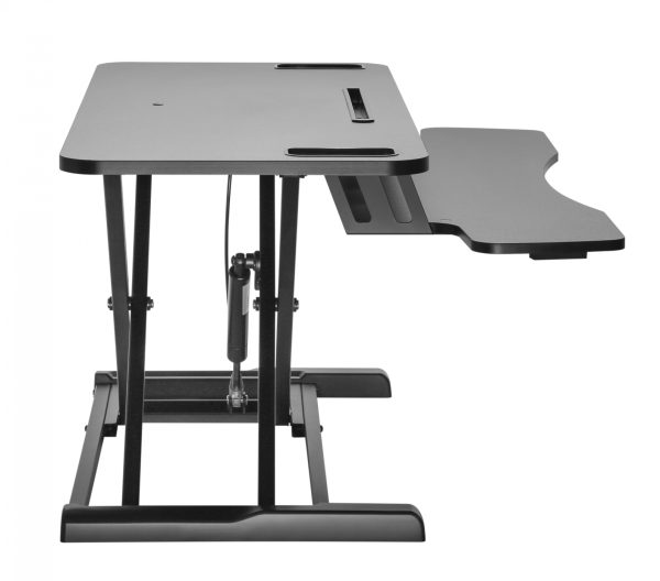 Schreibtisch-Sitz-Ständer-Riser ergonomisch - Arbeitsplatz höhenverstellbar - 80 cm breit - VDD World