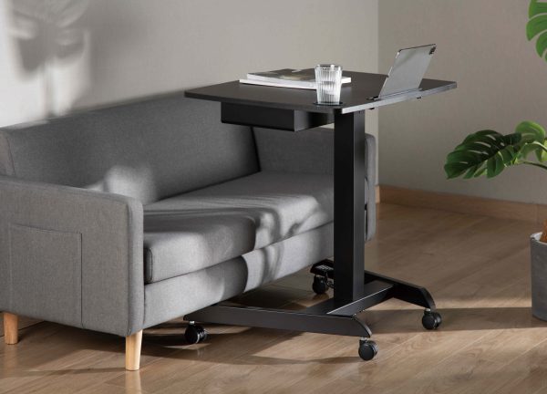 Schreibtisch-Sitz-Steh-Laptoptisch - Präsentationstisch - fahrbar - höhenverstellbar - VDD World