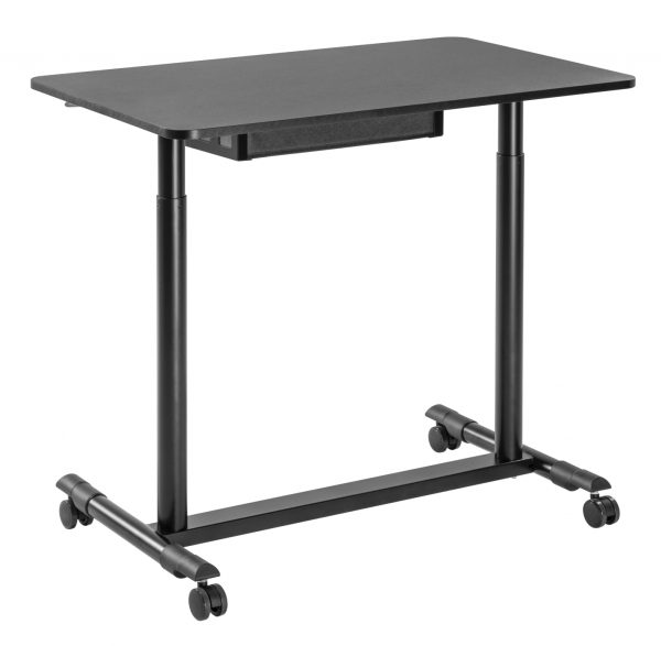 Schreibtisch-Sitz-Ständer mobil - Laptoptisch - höhenverstellbar - 91,5 x 56 cm - VDD World