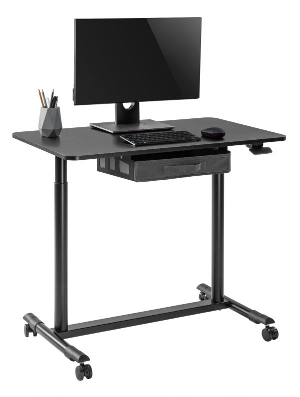 Schreibtisch-Sitz-Ständer mobil - Laptoptisch - höhenverstellbar - 91,5 x 56 cm - VDD World