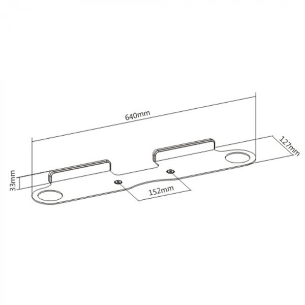 Wandhalterung kompatibel mit Sonos® Beam Soundbar - VDD World