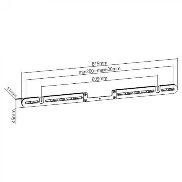 Wandhalterung passend für Sonos® Arc Soundbar - Wandhalterung - VDD World