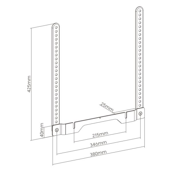 TV-Montagehalterung kompatibel mit Sonos Ray Soundbar - VDD World