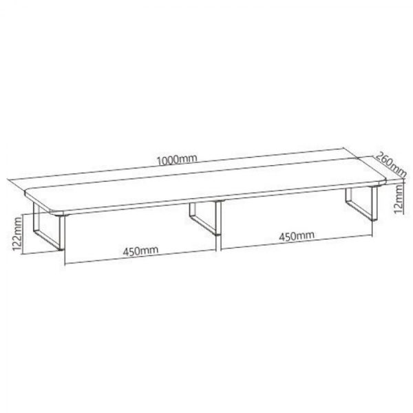 Monitorerhöhung - 100 cm breit - VDD World