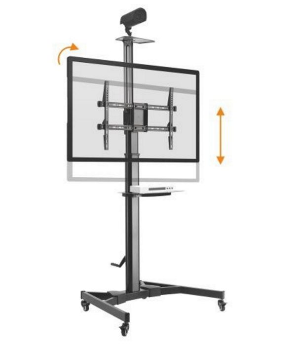 TV Standard Stativ Premium - mobil - höhenverstellbar - Bildschirm drehbar neigbar - VDD World