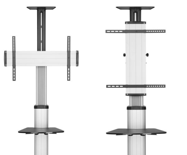 TV-Stativ Stativ Premium fair - fahrbar - höhenverstellbar - Bildschirm dreh- und neigbar - VDD World