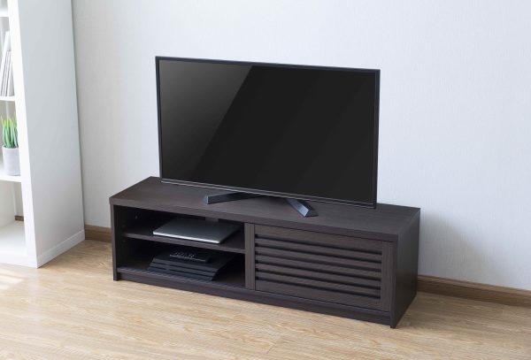 TV-Schrank Sideboard modern - TV-Schrank - Lamellenschiebetüren - 120 cm breit - VDD World