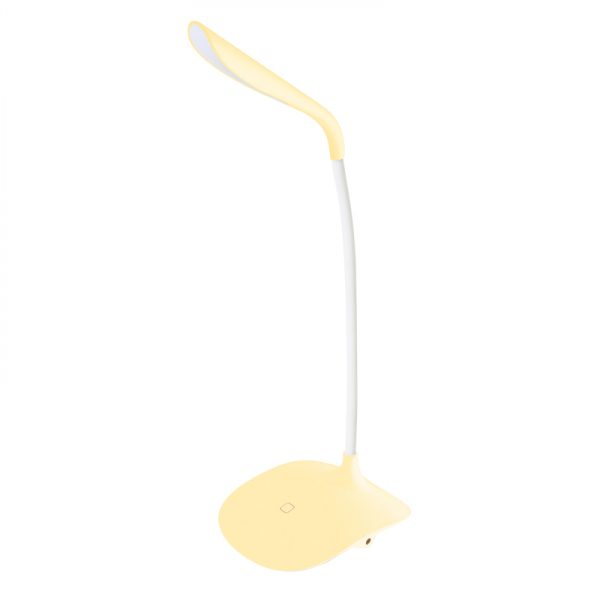 LED Schreibtischlampe Tischlampe flexibel mit Touchdimmer (gelb) - VDD World