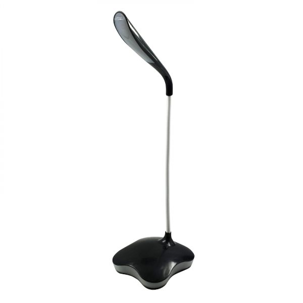 LED Schreibtischlampe Tischlampe Nachtlampe flexibel mit Touchdimmer (schwarz) - VDD World