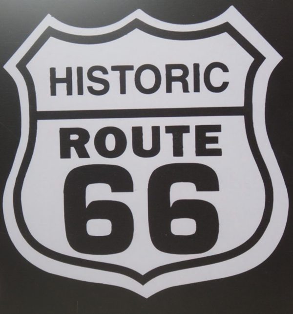 Wandplatte aus Metall Route 66 Get your Kicks - VDD World