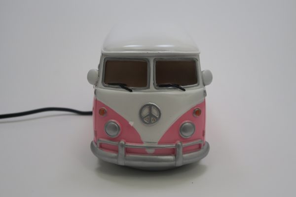 Nachtlampe Tischlampe Retro Van Ibiza Peace Pink - VDD World