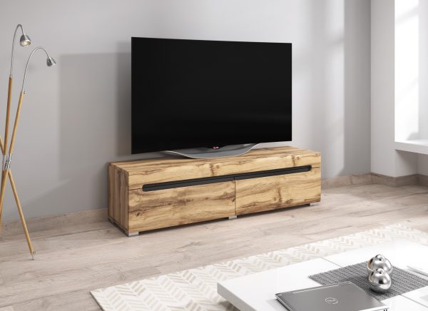 TV-Schrank TV-Schrank Taylor Design 140 cm braune Holzstruktur - VDD World