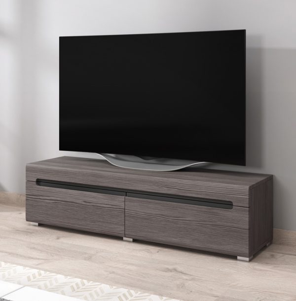 TV-Schrank TV-Schrank Taylor Design 140 cm dunkelgraue Holzstruktur - VDD World