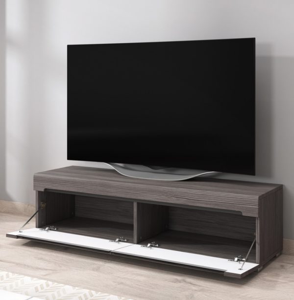 TV-Schrank TV-Schrank Taylor Design 140 cm dunkelgraue Holzstruktur - VDD World