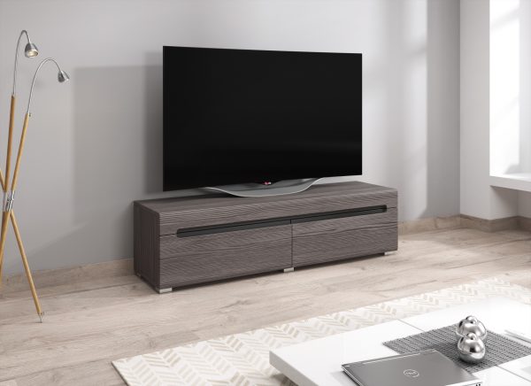 TV-Schrank TV-Schrank Taylor Design 140 cm dunkelgraue Holzstruktur - VDD World