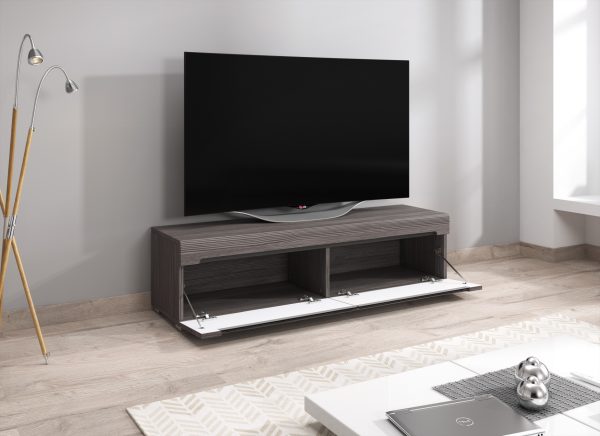 TV-Schrank TV-Schrank Taylor Design 140 cm dunkelgraue Holzstruktur - VDD World