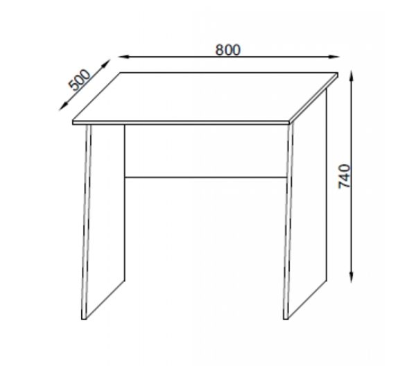 Bureau computermeubel Masola Mini mit 80 cm Rasse - VDD World